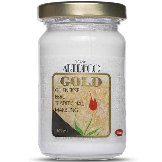 Artdeco Gold Geleneksel Ebru Boyası 105ml Beyaz 060 S.1