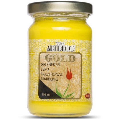 Artdeco Gold Geleneksel Ebru Boyası 105ml Sarı 150 S.2