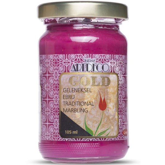 Artdeco Gold Geleneksel Ebru Boyası 105ml Fuşya 325 S.3