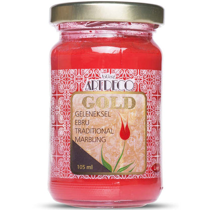 Artdeco Gold Geleneksel Ebru Boyası 105ml Kırmızı 335 S.3