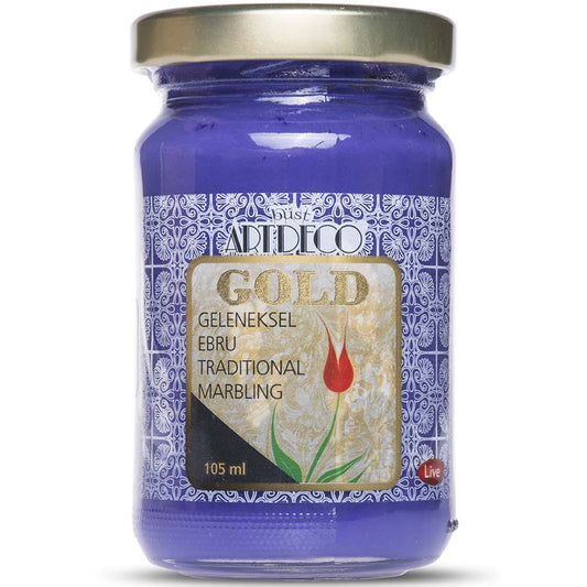 Artdeco Gold Geleneksel Ebru Boyası 105ml Mor 436 S.5