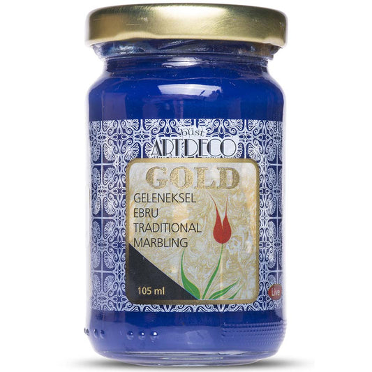 Artdeco Gold Geleneksel Ebru Boyası 105ml Lahor Mavi 451 S.5
