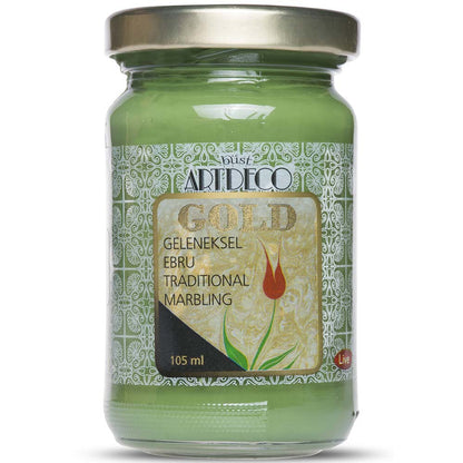 Artdeco Gold Geleneksel Ebru Boyası 105ml Yeşil 560 S.3
