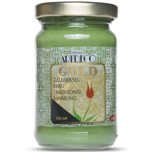 Artdeco Gold Geleneksel Ebru Boyası 105ml Yeşil 560 S.3