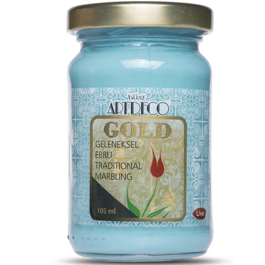 Artdeco Gold Geleneksel Ebru Boyası 105ml Turkuvaz 570 S.2