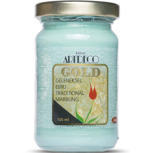 Artdeco Gold Geleneksel Ebru Boyası 105ml Yeşim 575 S.3