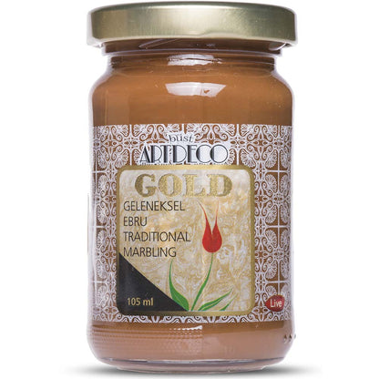 Artdeco Gold Geleneksel Ebru Boyası 105ml Kahve 650 S.1
