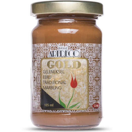 Artdeco Gold Geleneksel Ebru Boyası 105ml Kahve 650 S.1