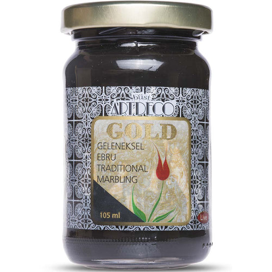 Artdeco Gold Geleneksel Ebru Boyası 105ml Siyah 790 S.1
