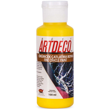 Artdeco Örümcek Çatlatma Boyası 100ml Sarı 1001