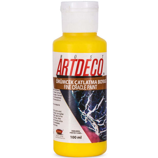 Artdeco Örümcek Çatlatma Boyası 100ml Sarı 1001