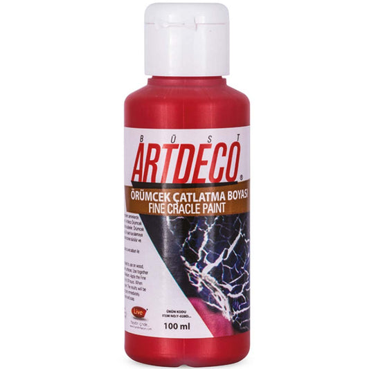 Artdeco Örümcek Çatlatma Boyası 100ml Kırmızı 1005