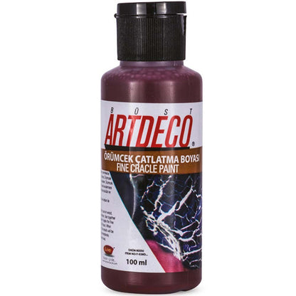 Artdeco Örümcek Çatlatma Boyası 100ml Bordo 1006