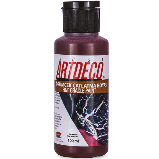 Artdeco Örümcek Çatlatma Boyası 100ml Bordo 1006