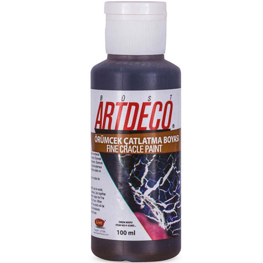 Artdeco Örümcek Çatlatma Boyası 100ml Koyu Kahve 117