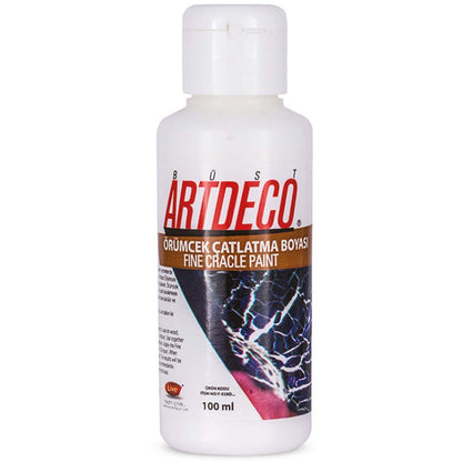 Artdeco Örümcek Çatlatma Boyası 100ml Beyaz 1019