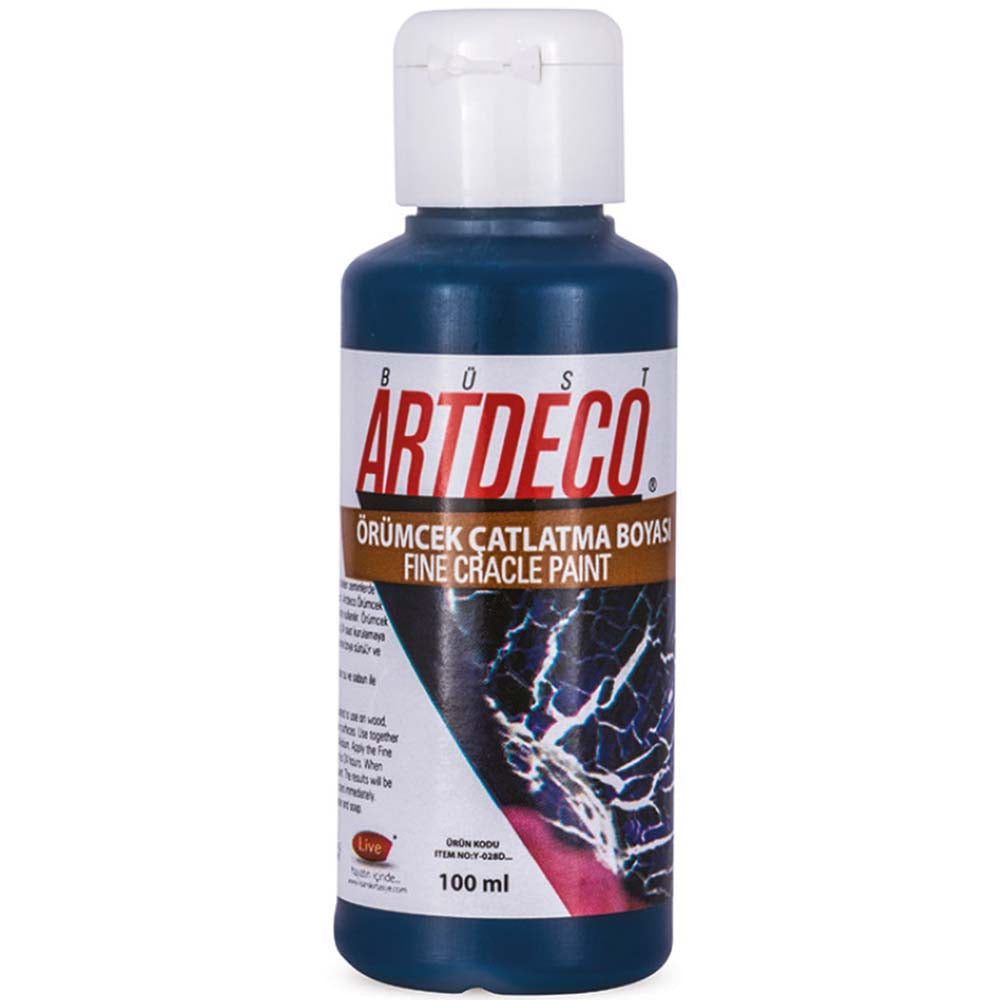 Artdeco Örümcek Çatlatma Boyası 100ml Turkuaz 1030