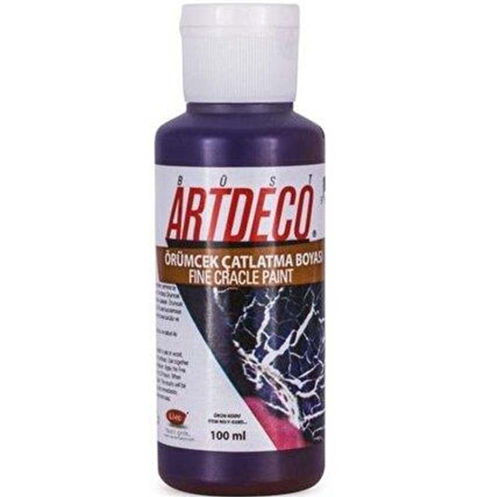 Artdeco Örümcek Çatlatma Boyası 100ml Kızıl Mor 1068