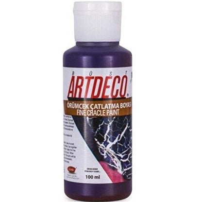 Artdeco Örümcek Çatlatma Boyası 100ml Kızıl Mor 1068
