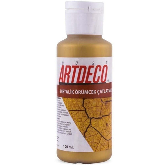 Artdeco Örümcek Çatlatma Boyası 100ml Metalik Altın 1121