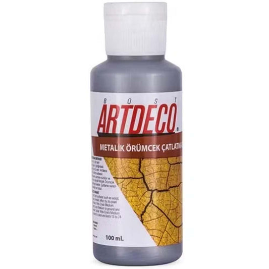 Artdeco Örümcek Çatlatma Boyası 100ml Metalik Gümüş 1122
