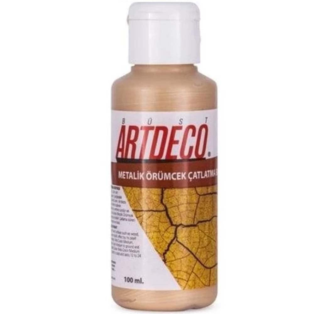 Artdeco Örümcek Çatlatma Boyası 100ml Metalik Şampanya 1126