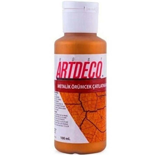 Artdeco Örümcek Çatlatma Boyası 100ml Metalik Bakır 1128