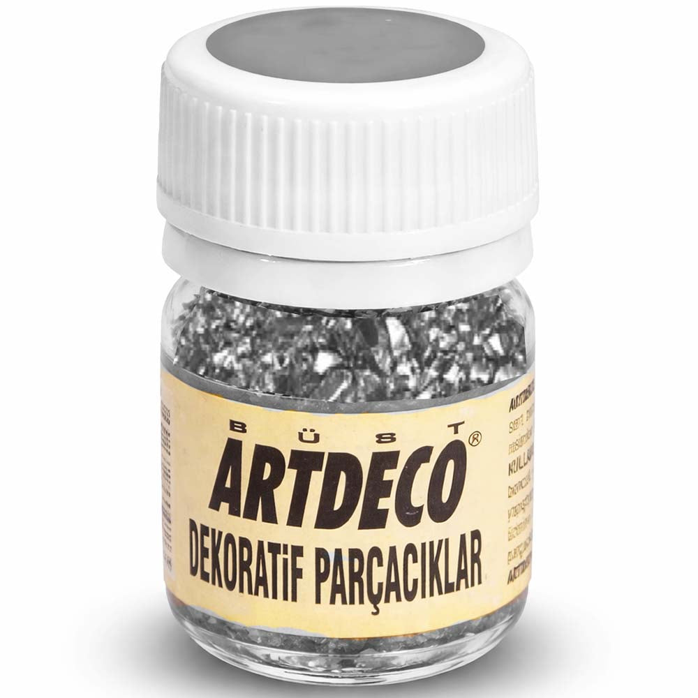 Artdeco Dekoratif Parçacık 25ml Ayna Kırığı Gümüş P3