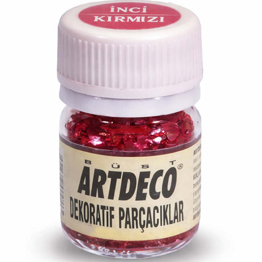 Artdeco Dekoratif Parçacık 25ml İnci Kırmızı P5