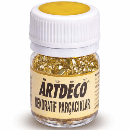 Artdeco Dekoratif Parçacık 25ml Ayna Kırığı Altın P6