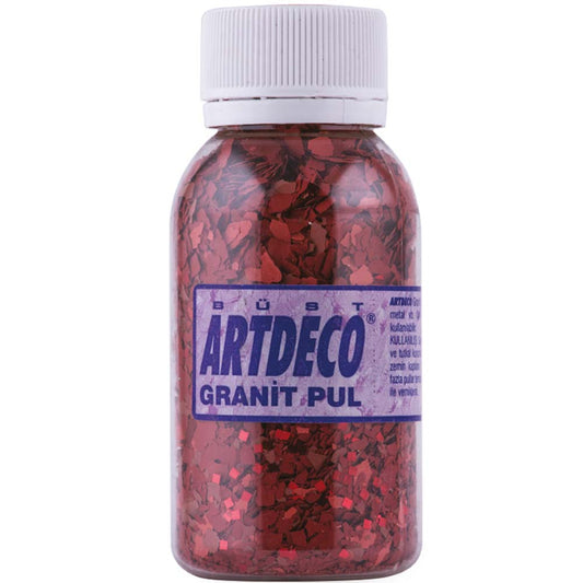 Artdeco Granit Pul 100ml Kırmızı 1078