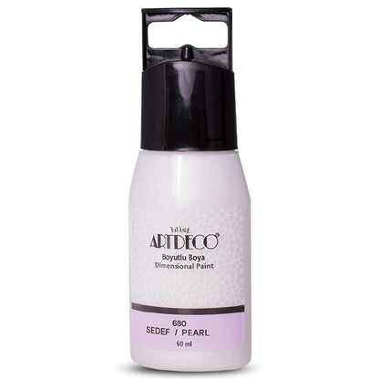 Artdeco Metalik Boyutlu Boya 60ml Sedef 680