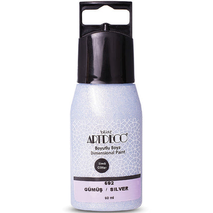 Artdeco Simli Boyutlu Boya 60ml Gümüş 692