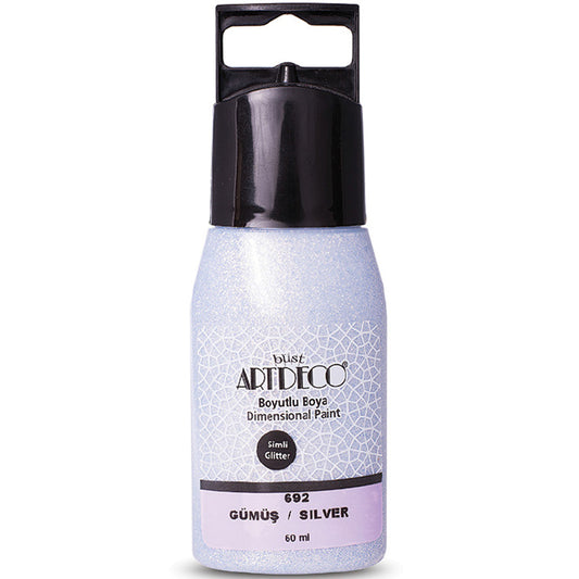 Artdeco Simli Boyutlu Boya 60ml Gümüş 692