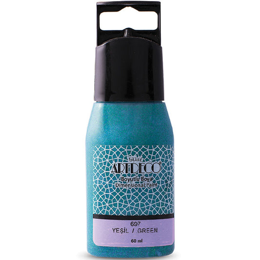 Artdeco Simli Boyutlu Boya 60ml Yeşil 697