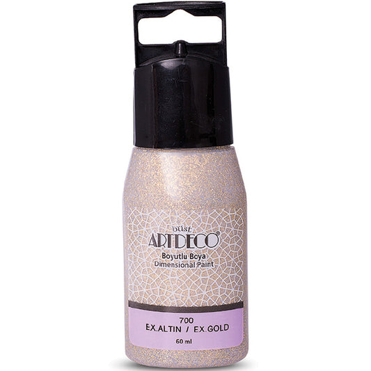 Artdeco Simli Boyutlu Boya 60ml Ekstra Altın 700