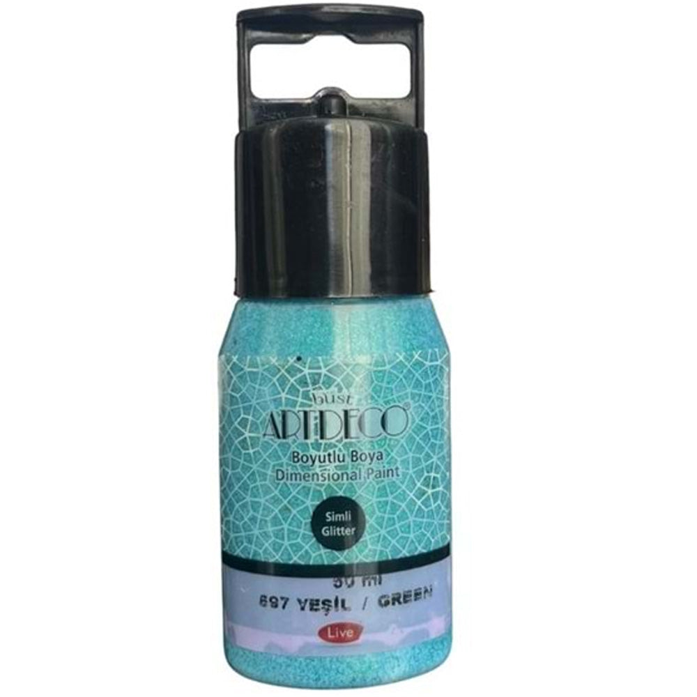 Artdeco Simli Boyutlu Boya 50ml Yeşil 697