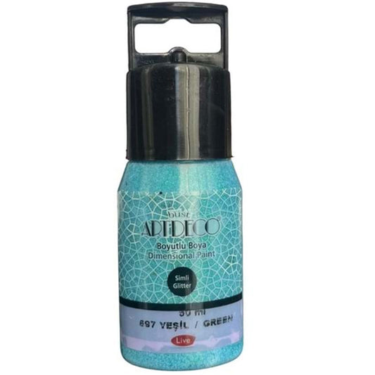 Artdeco Simli Boyutlu Boya 50ml Yeşil 697