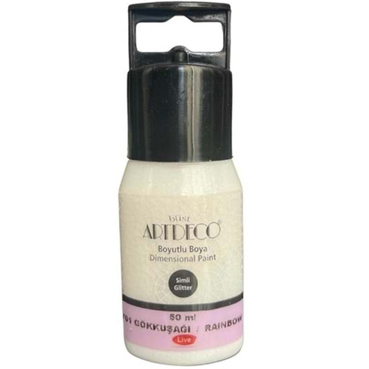 Artdeco Simli Boyutlu Boya 50ml Gökkuşağı 701