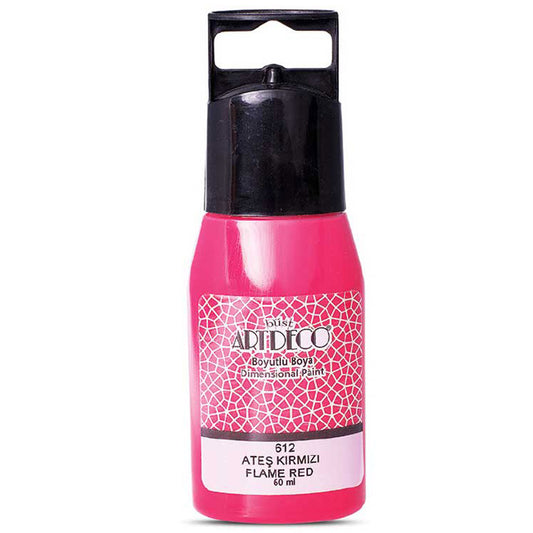 Artdeco Boyutlu Boya 60ml Ateş Kırmızı 612