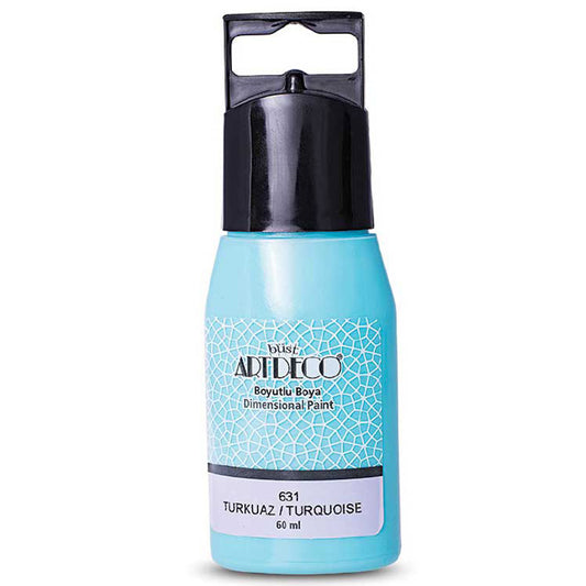 Artdeco Boyutlu Boya 60ml Turkuaz 631