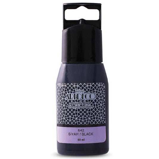 Artdeco Boyutlu Boya 60ml Siyah 642