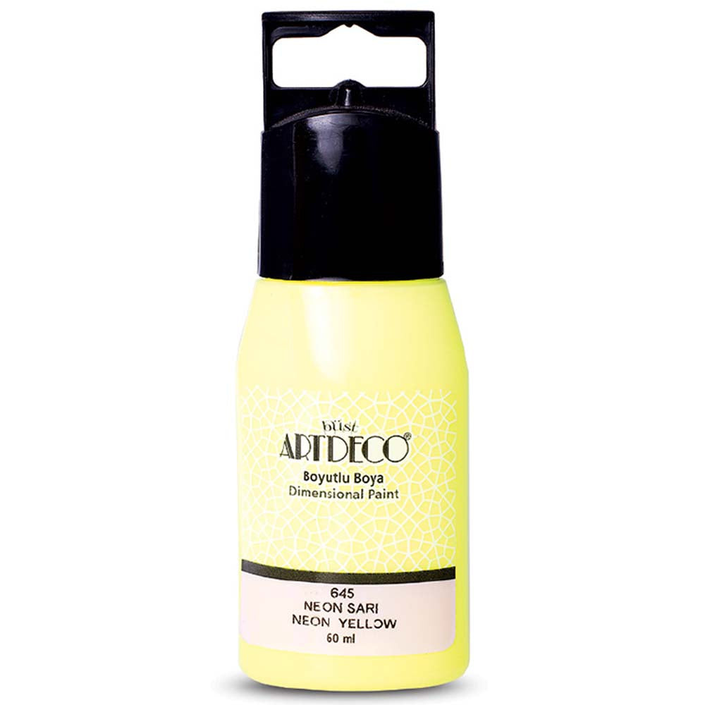 Artdeco Neon Boyutlu Boya 60ml N.Sarı 645