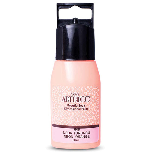 Artdeco Neon Boyutlu Boya 60ml N.Turuncu 646