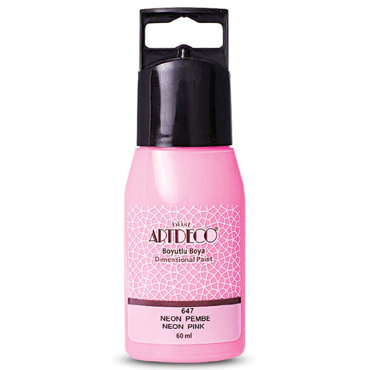 Artdeco Neon Boyutlu Boya 60ml N.Pembe 647