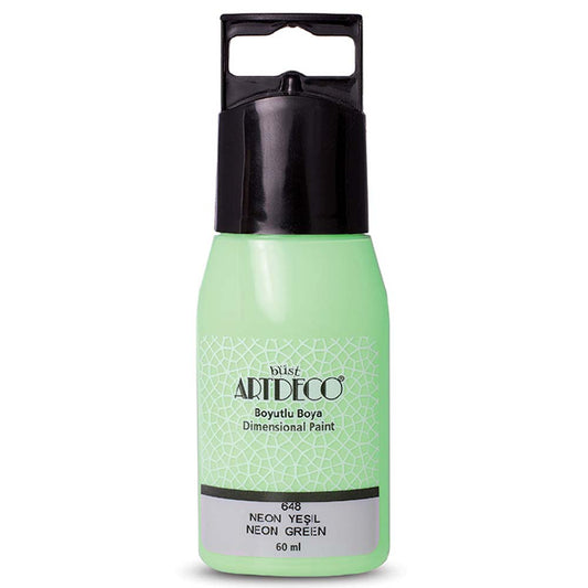 Artdeco Neon Boyutlu Boya 60ml N.Yeşil 648