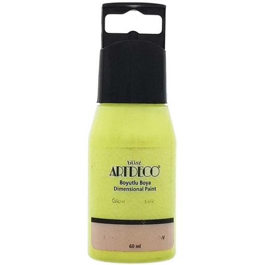 Artdeco Fosforlu Boyutlu Boya 60ml Sarı 661