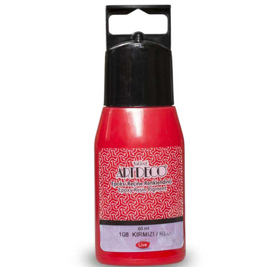Artdeco Epoksi Reçine Renklendirici 60ml Kırmızı 108