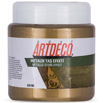 Artdeco Metalik Taş Efekti 220ml Antik Altın 2023