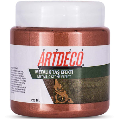 Artdeco Metalik Taş Efekti 220ml Bakır 2028